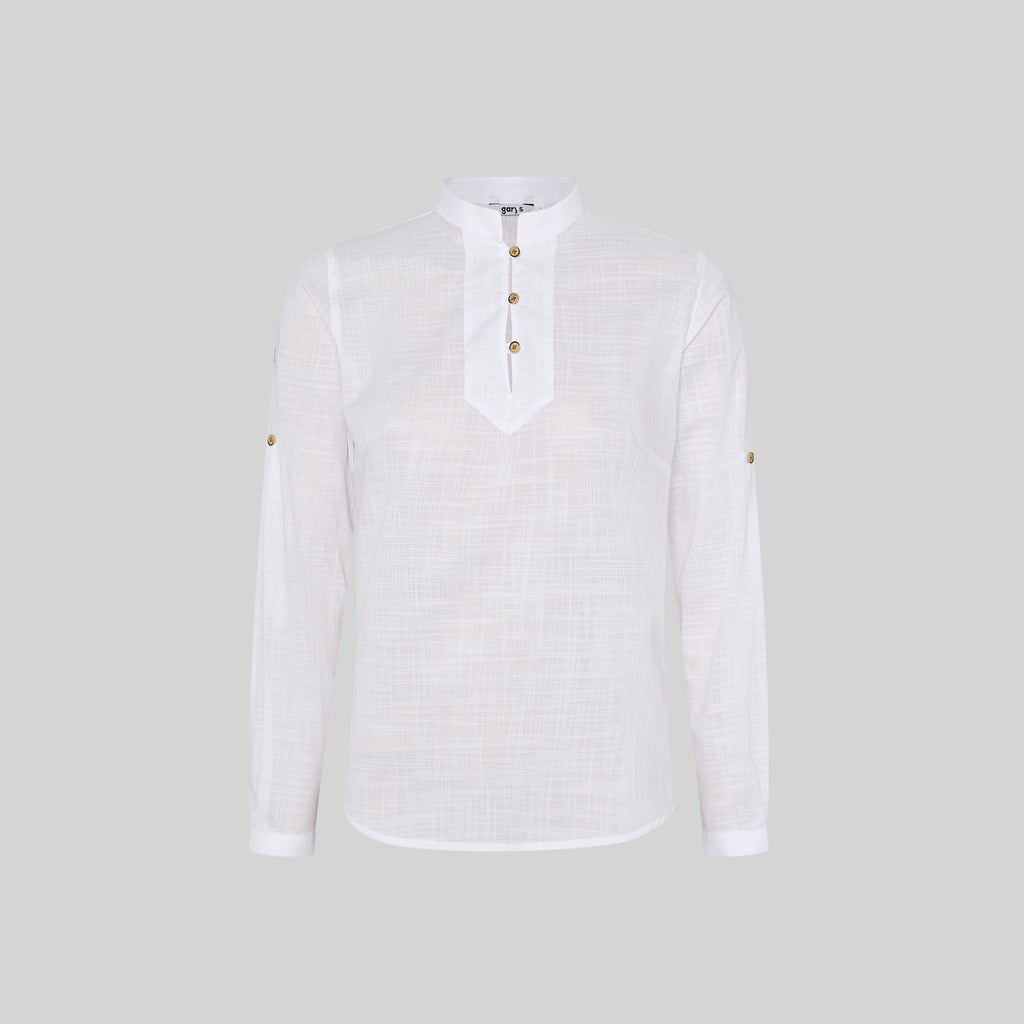 CAMISA MUJER FALSO LINO FLORA - Gary's
