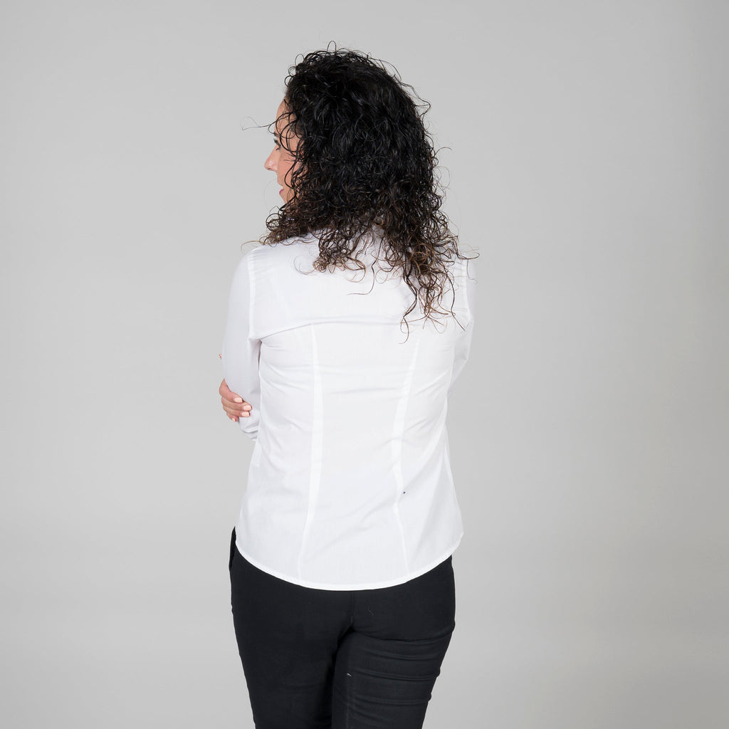 BLUSA MUJER BOTON OCULTO M/L - Gary's
