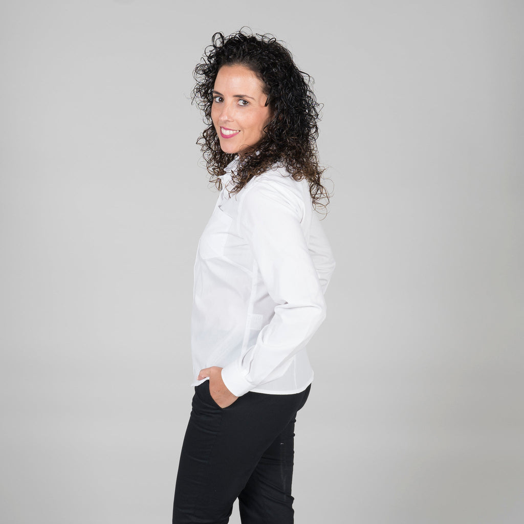 BLUSA MUJER BOTON OCULTO M/L - Gary's