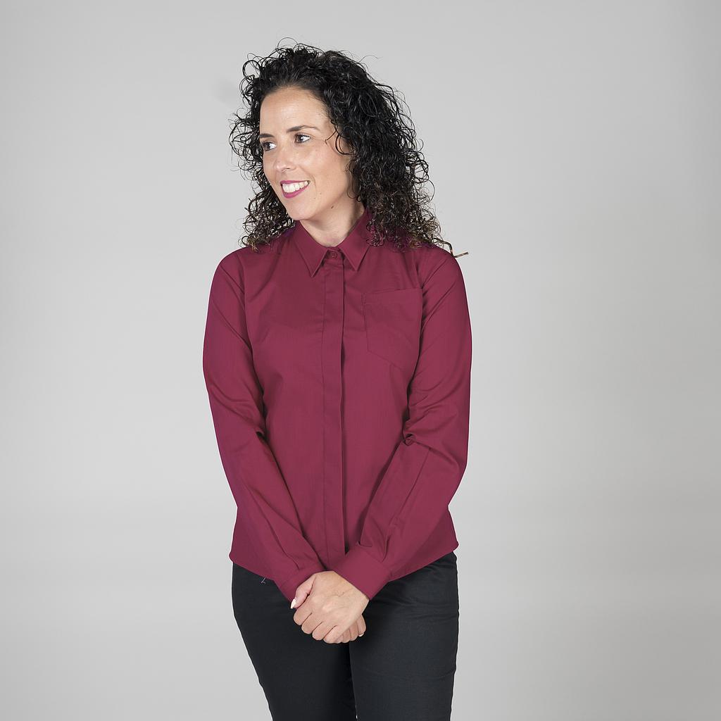 BLUSA MUJER BOTON OCULTO M/L - Gary's
