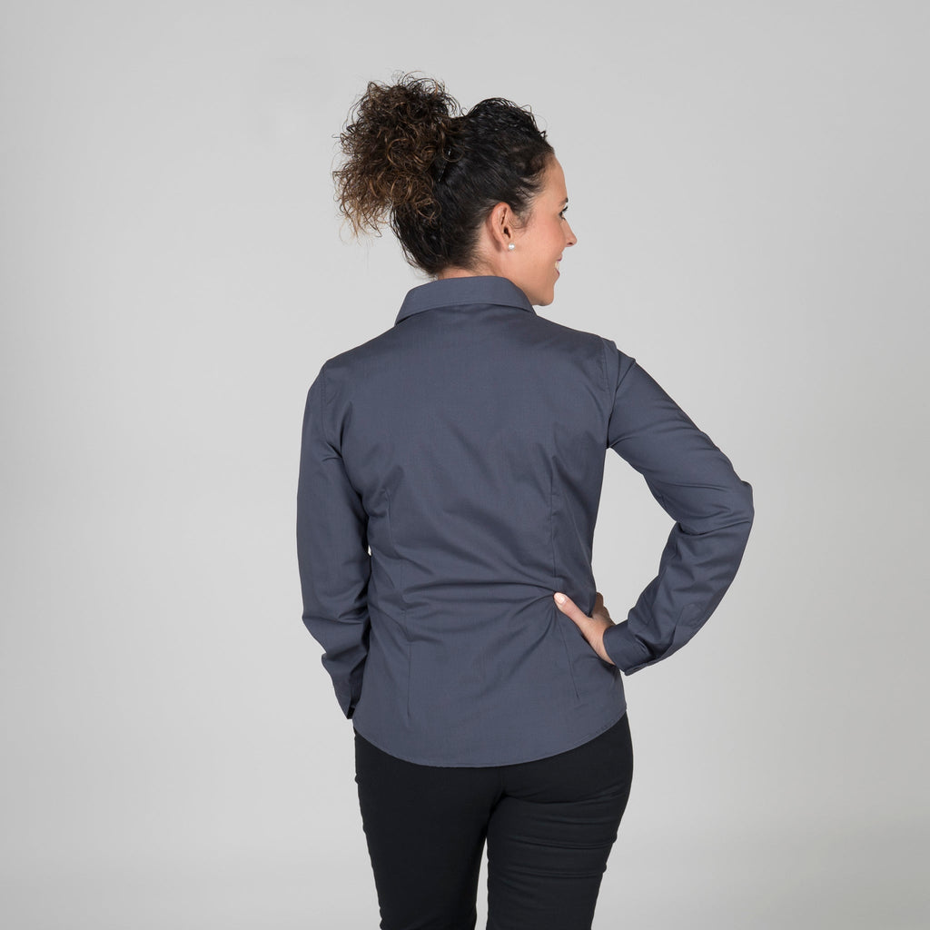 BLUSA MUJER BOTON OCULTO M/L - Gary's