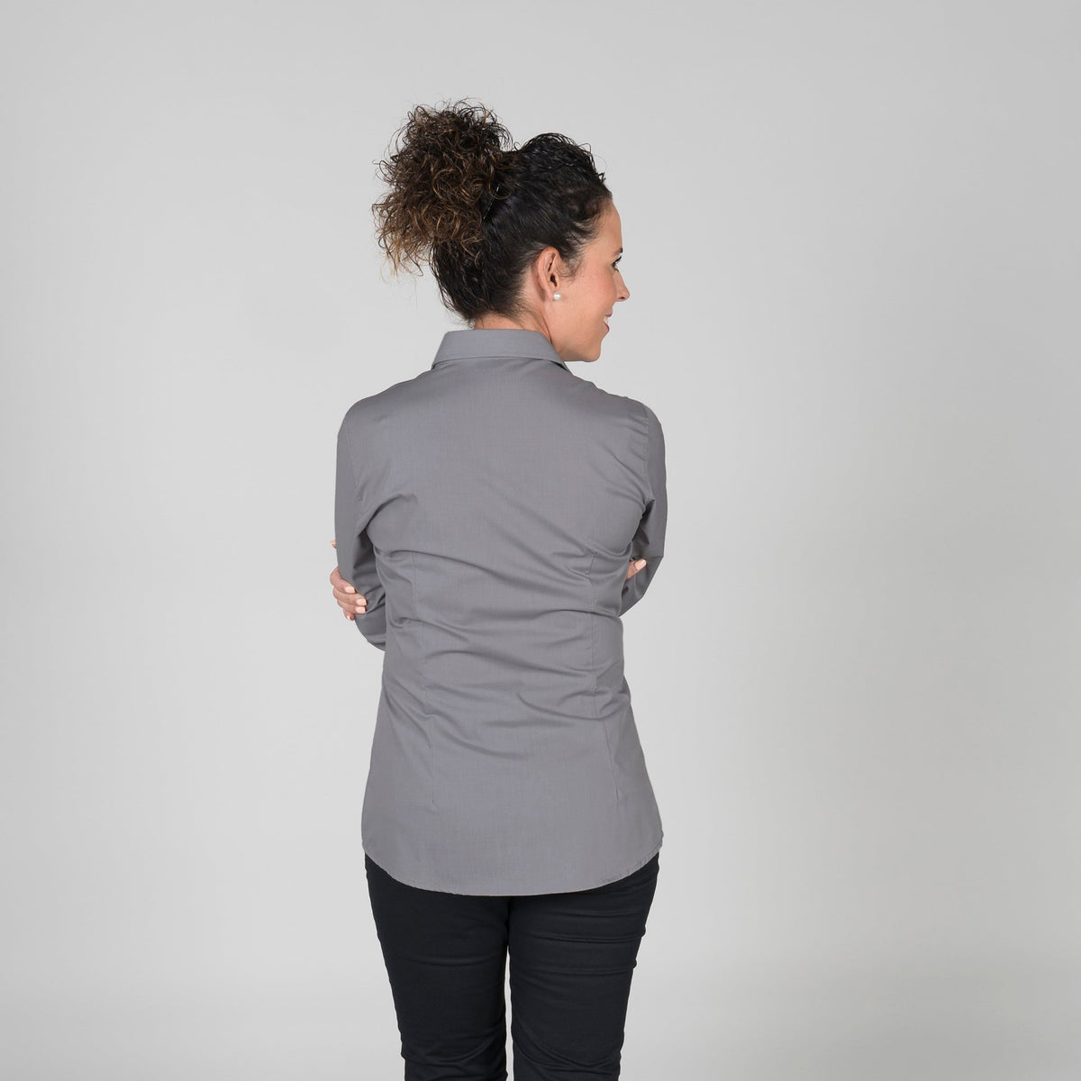 BLUSA MUJER BOTON OCULTO M/L - Gary's