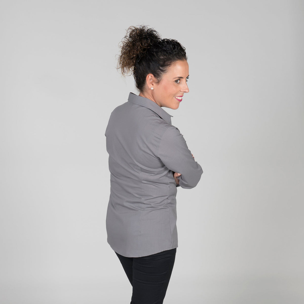 BLUSA MUJER BOTON OCULTO M/L - Gary's