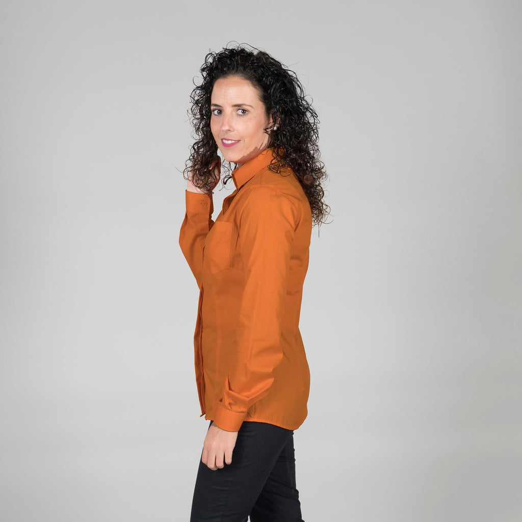 BLUSA MUJER BOTON OCULTO M/L - Gary's