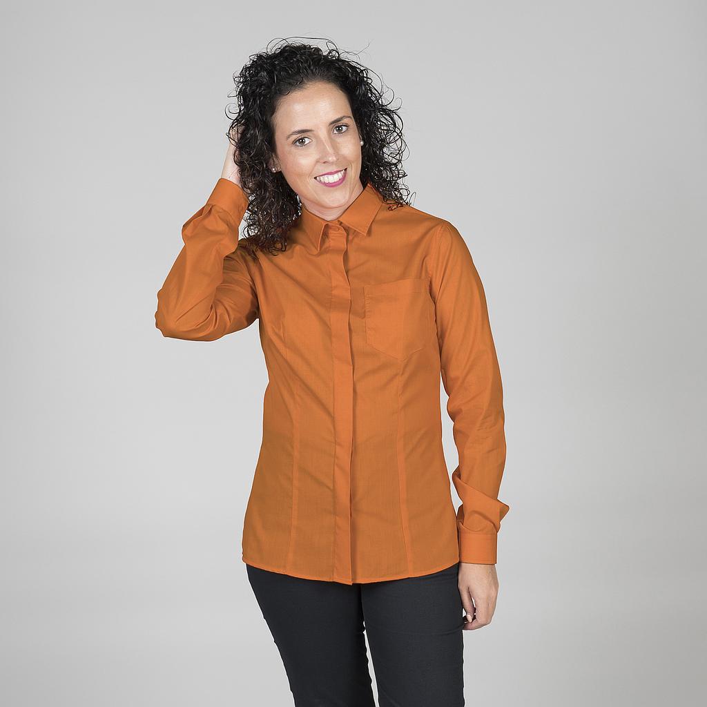 BLUSA MUJER BOTON OCULTO M/L - Gary's