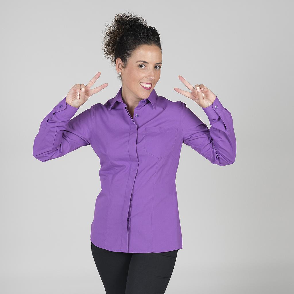 BLUSA MUJER BOTON OCULTO M/L - Gary's