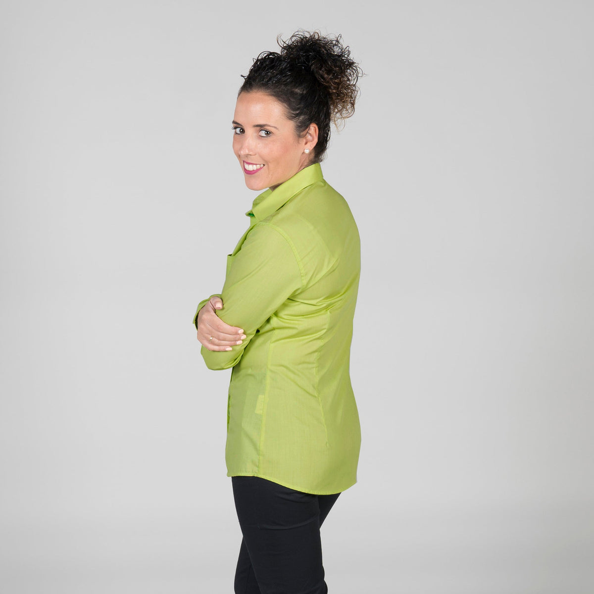 BLUSA MUJER BOTON OCULTO M/L - Gary's