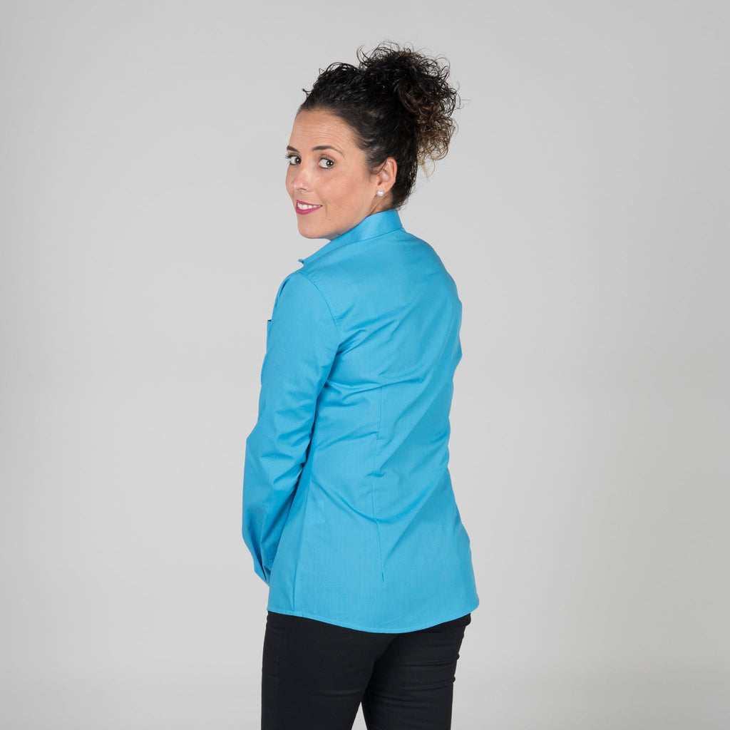 BLUSA MUJER BOTON OCULTO M/L - Gary's
