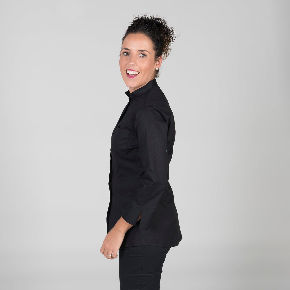 BLUSA MUJER C/MAO MANGA 3/4 ALGODON ELASTICO - Gary's