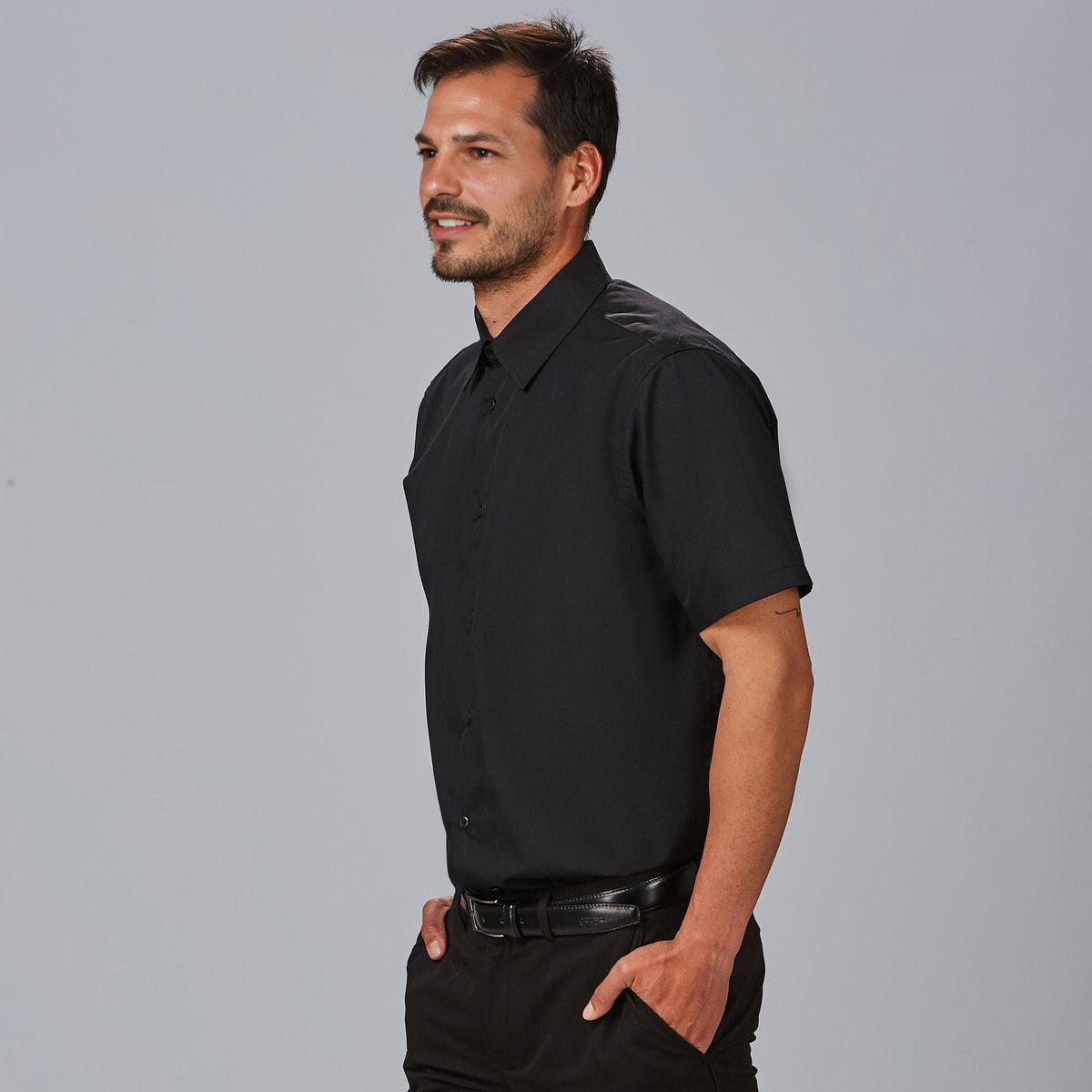 CAMISA HOMBRE M/C SLIM FIT ELASTAN - Gary's