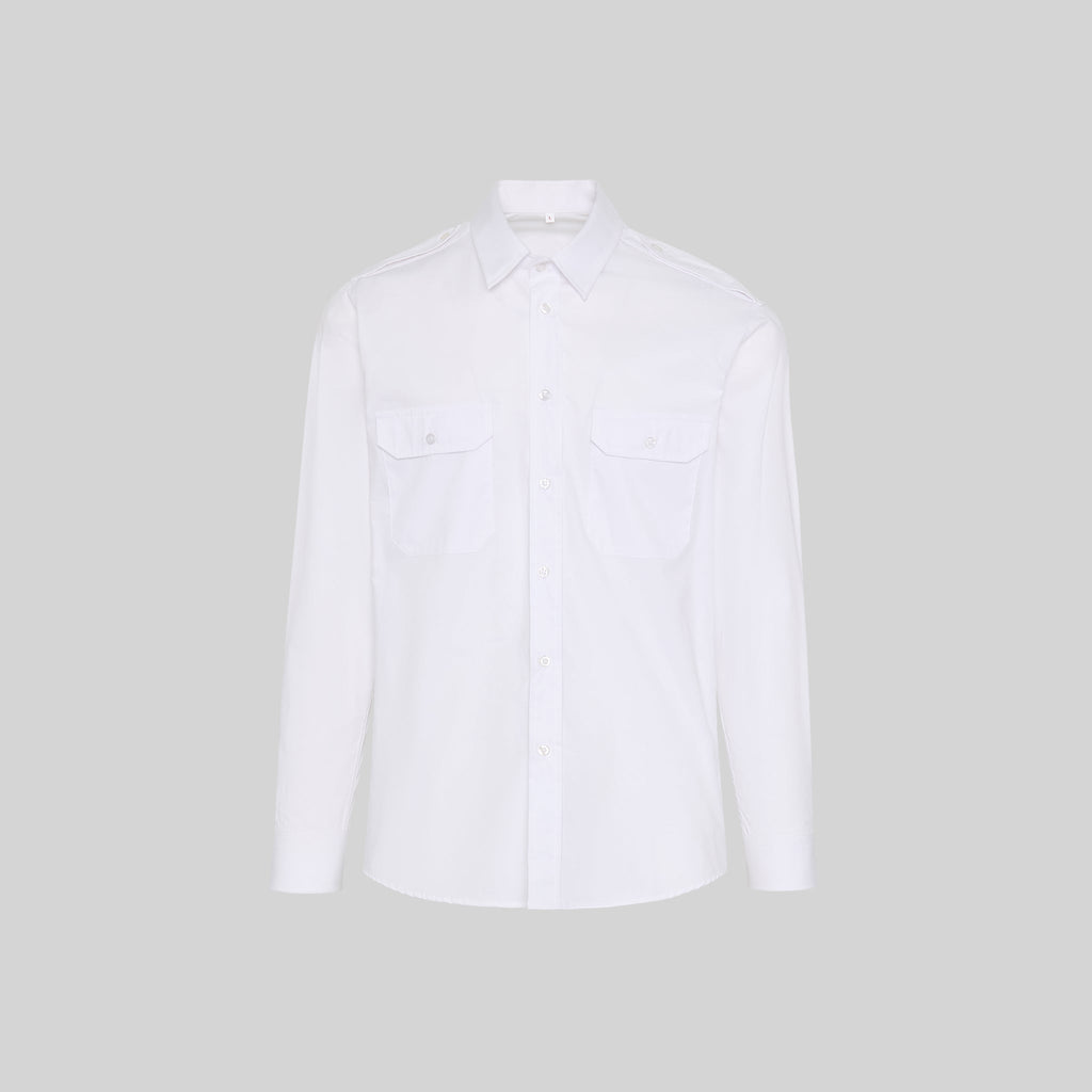 CAMISA UNISEX CHARRETERAS M/L ELASTAN - Gary's