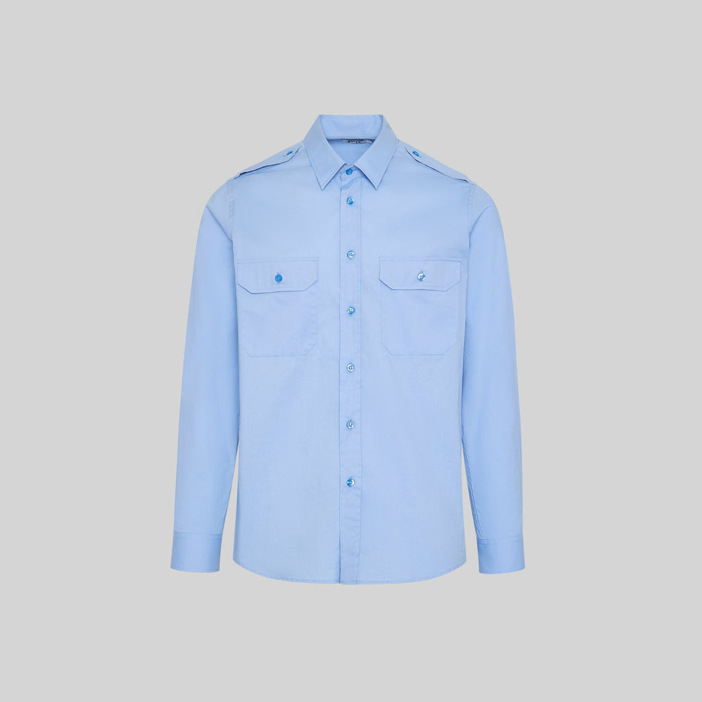CAMISA UNISEX CHARRETERAS M/L ELASTAN - Gary's