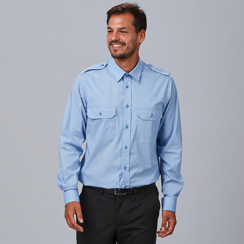 CAMISA UNISEX CHARRETERAS M/L ELASTAN - Gary's