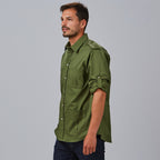 CAMISA UNISEX MANGA ROLL UP MICHELE - Gary's