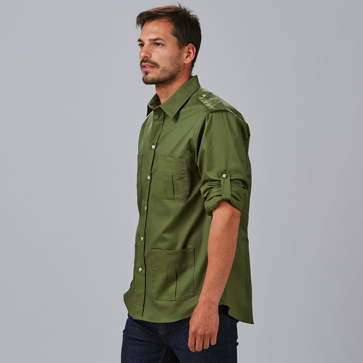 CAMISA UNISEX MANGA ROLL UP MICHELE - Gary's