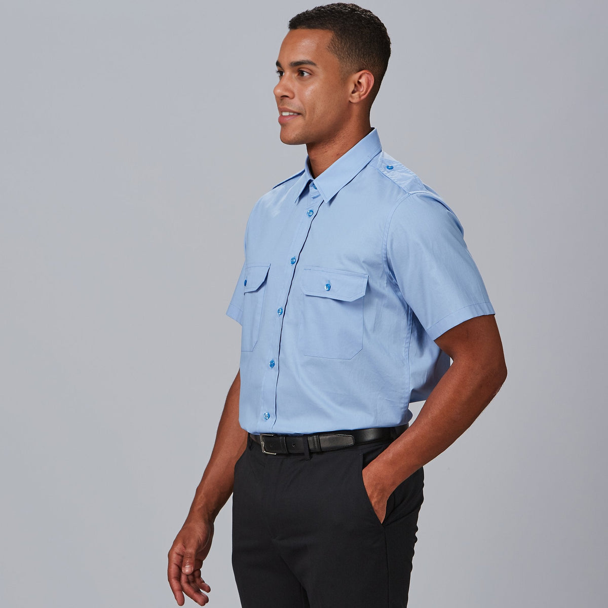 CAMISA UNISEX CHARRETERAS M/C ELASTAN - Gary's
