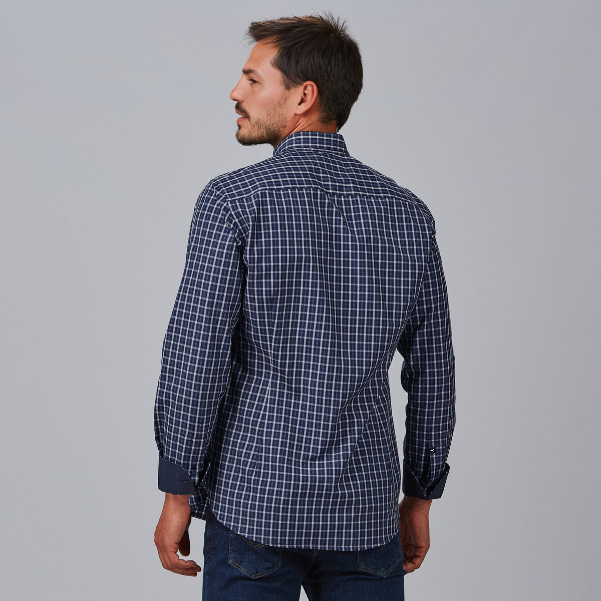 CAMISA HOMBRE SLIM FIT CUADROS FAUSTO - Gary's