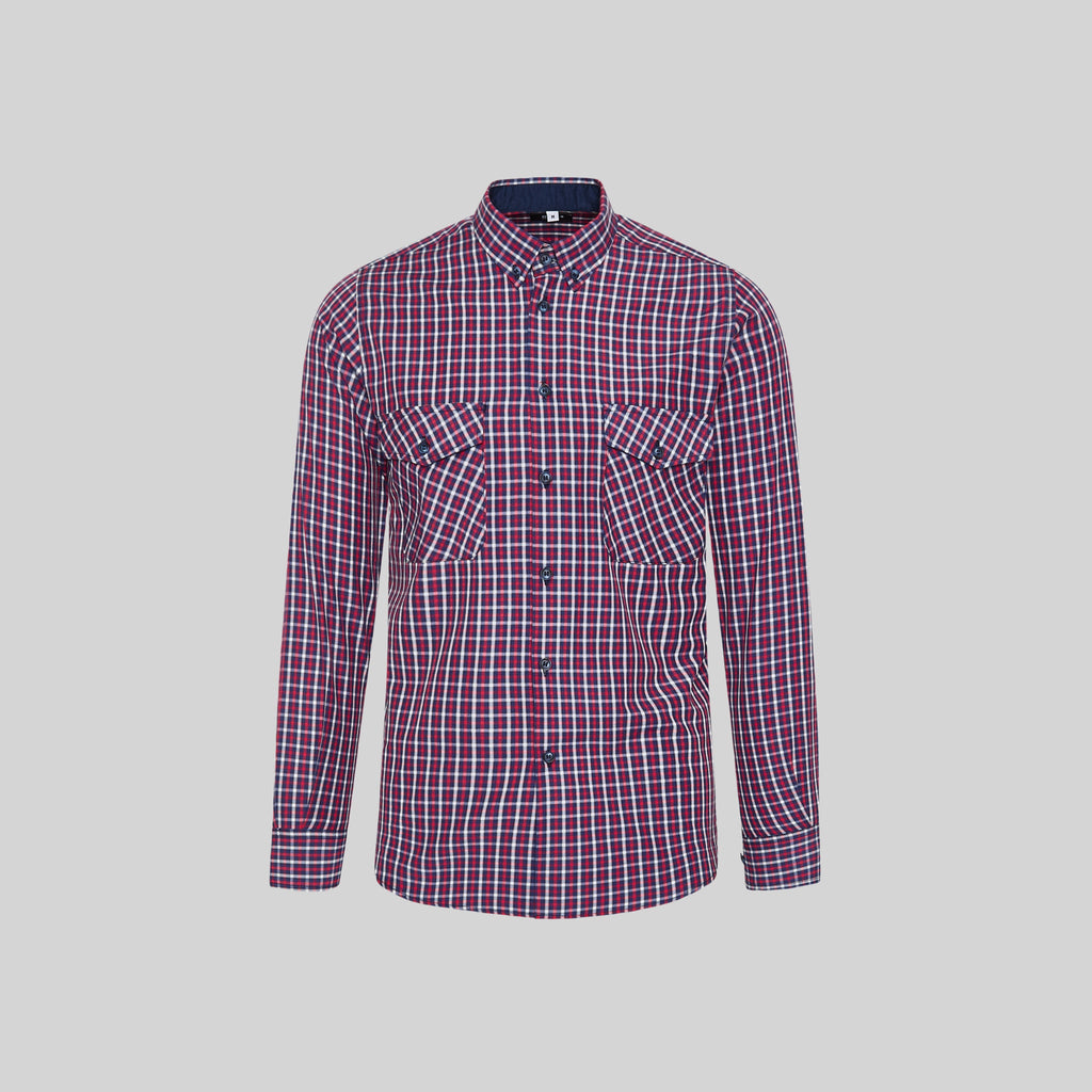 CAMISA HOMBRE SLIM FIT CUADROS FAUSTO - Gary's