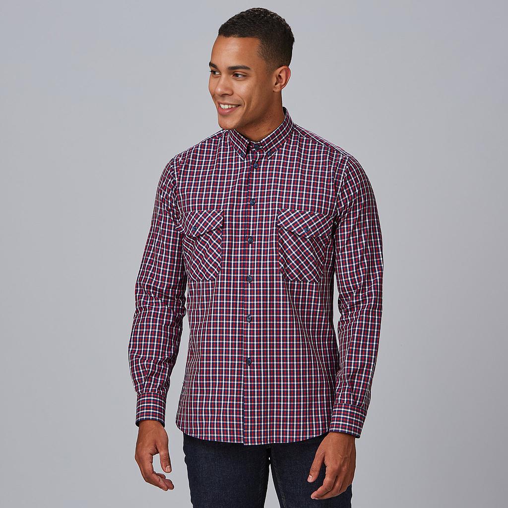 CAMISA HOMBRE SLIM FIT CUADROS FAUSTO - Gary's