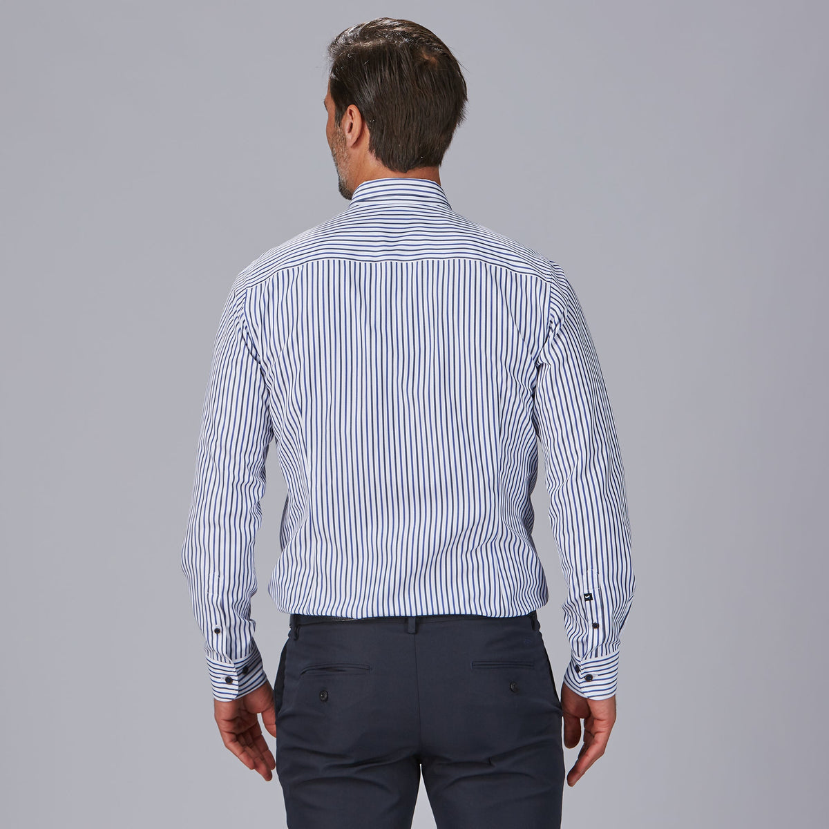 CAMISA HOMBRE RAYAS BICOLOR SLIM FIT ALESSANDRO - Gary's