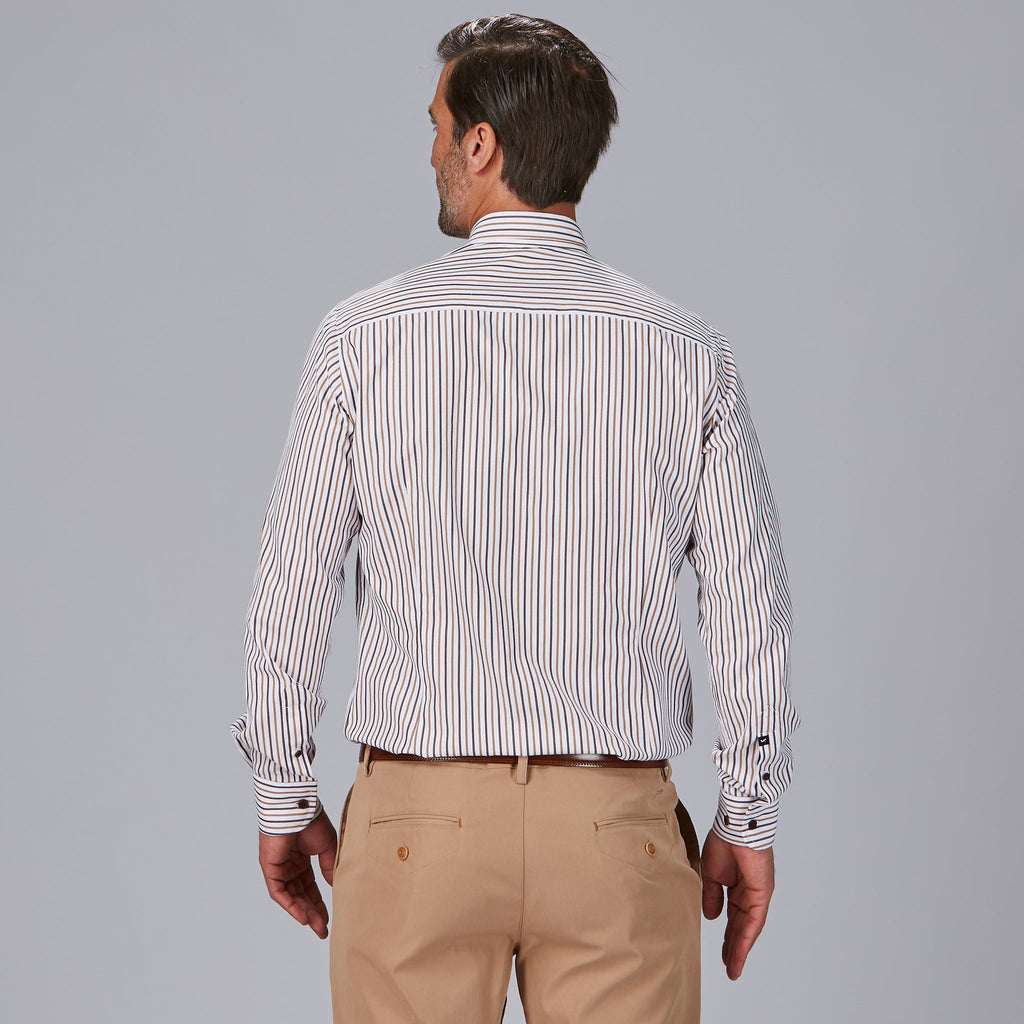 CAMISA HOMBRE RAYAS BICOLOR SLIM FIT ALESSANDRO - Gary's