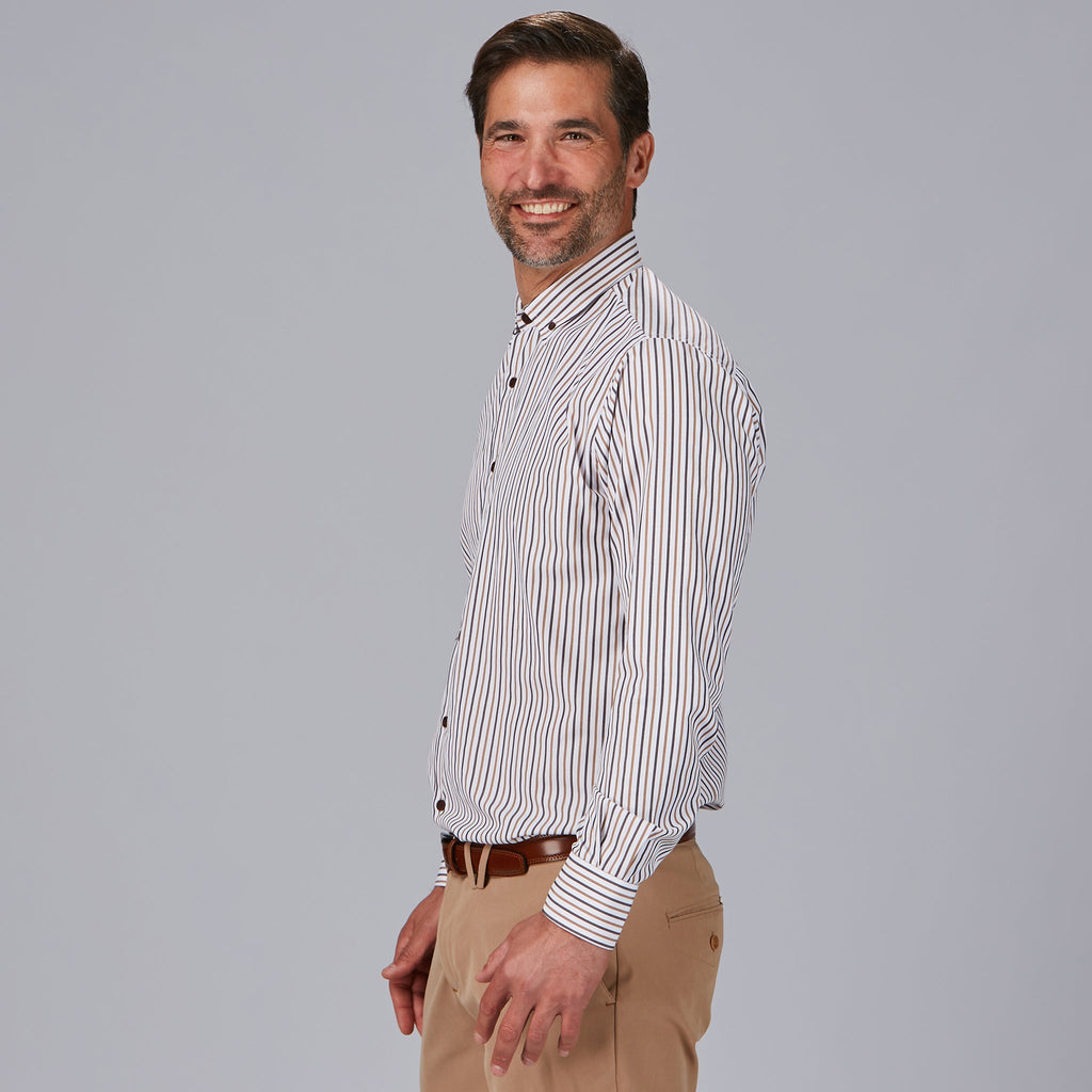 CAMISA HOMBRE RAYAS BICOLOR SLIM FIT ALESSANDRO - Gary's