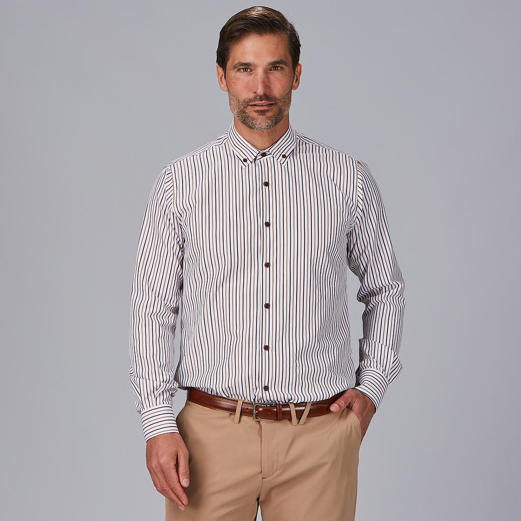 CAMISA HOMBRE RAYAS BICOLOR SLIM FIT ALESSANDRO - Gary's