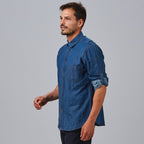 CAMISA HOMBRE TEJANO FINO LAVADO SLIM FIT MATTIA - Gary's