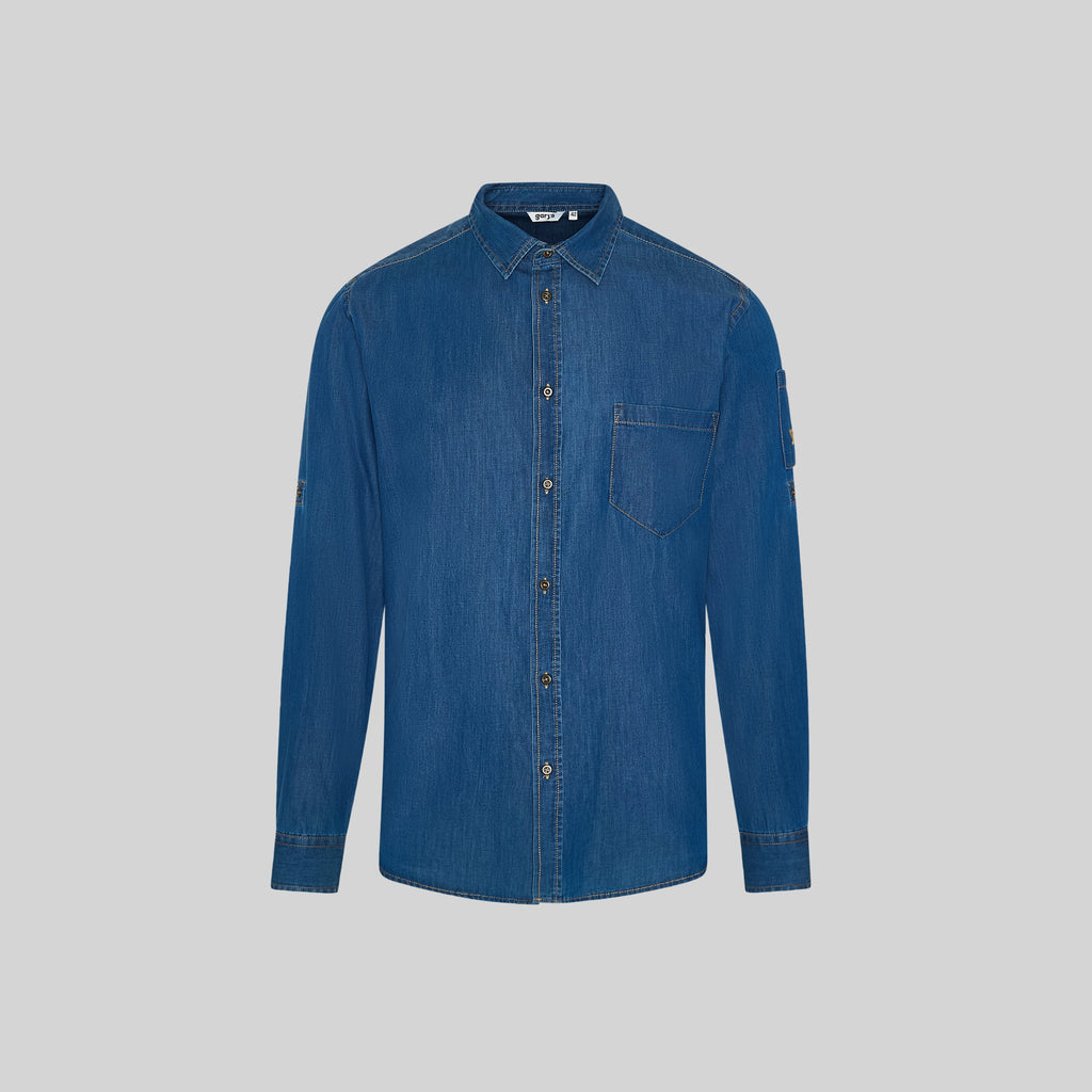 CAMISA HOMBRE TEJANO FINO LAVADO SLIM FIT MATTIA - Gary's