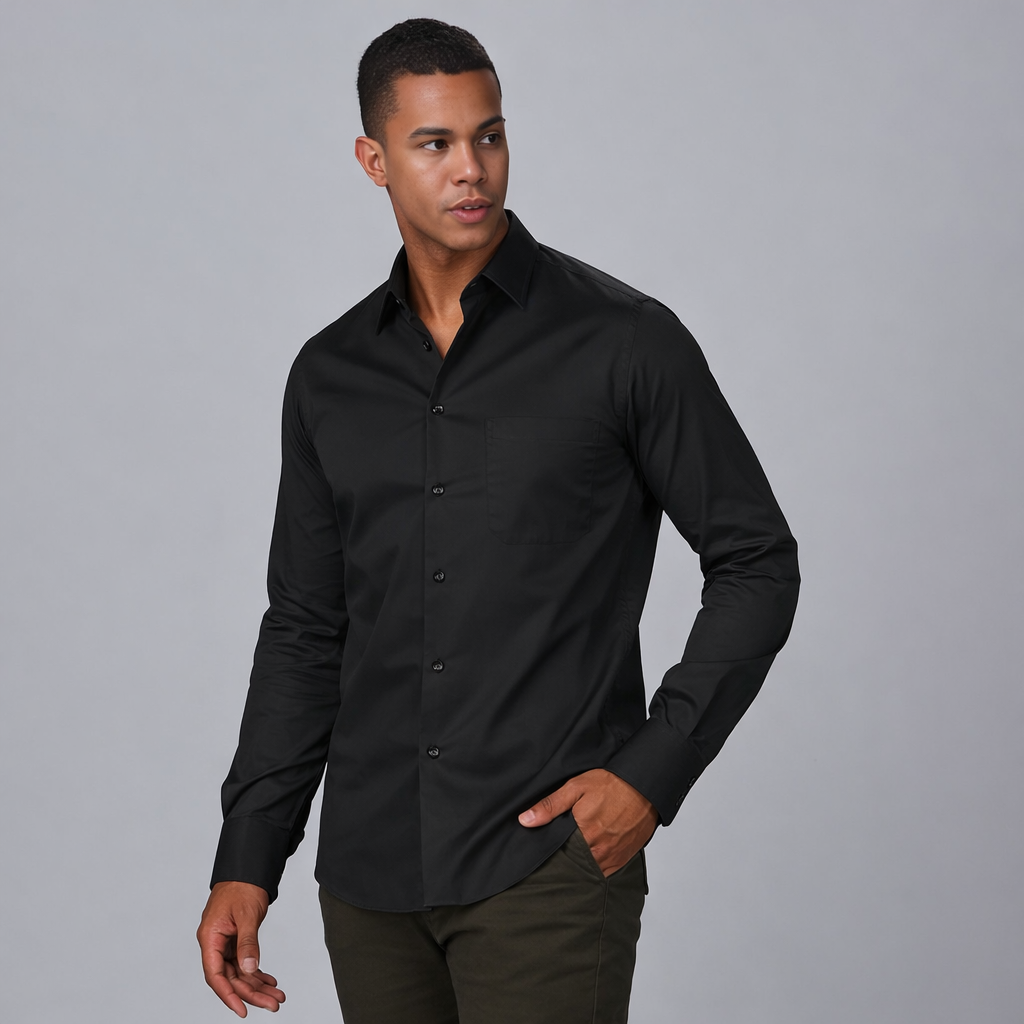 CAMISA HOMBRE 1 BOLSILLO M/LARGA - Gary's