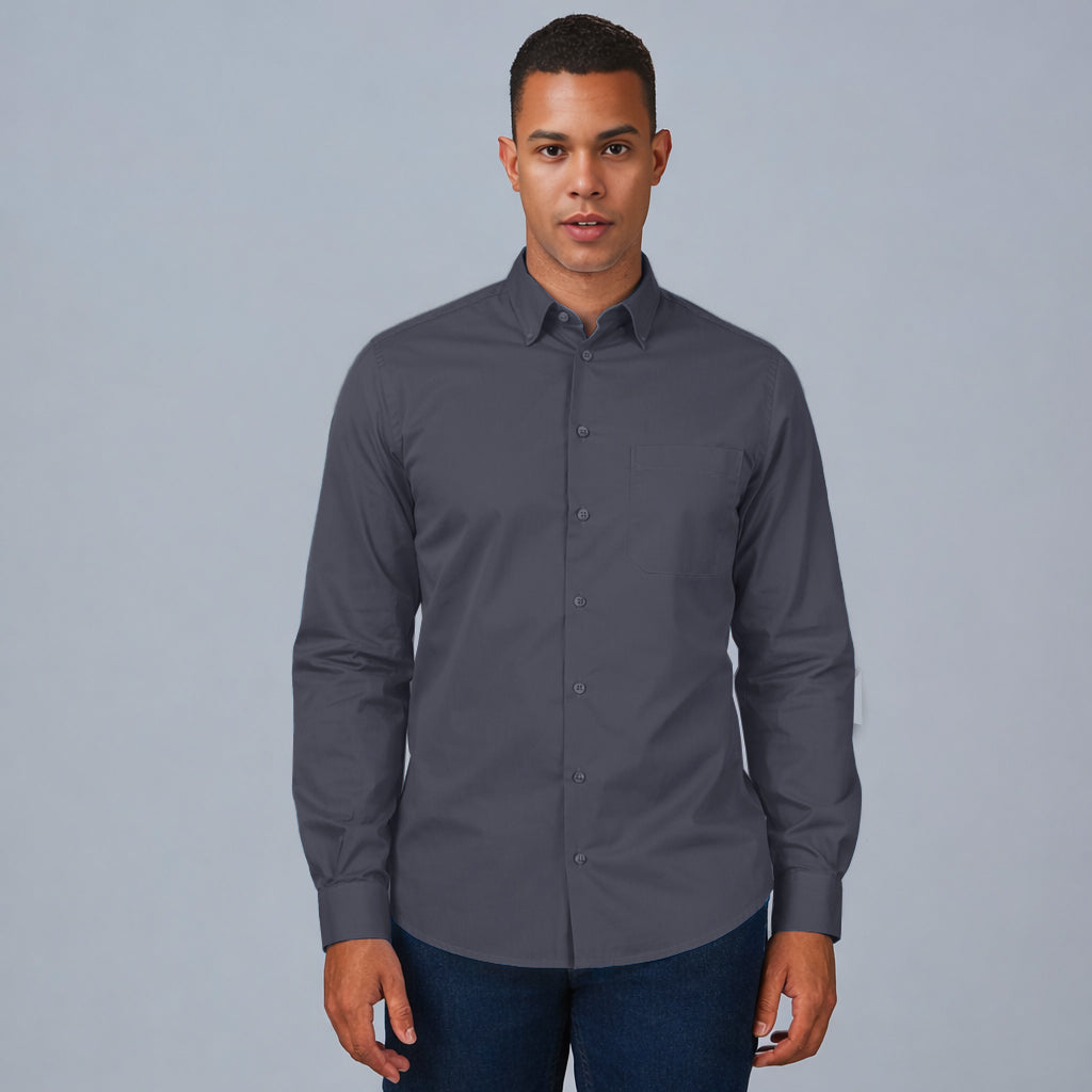 CAMISA HOMBRE 1 BOLSILLO M/LARGA - Gary's