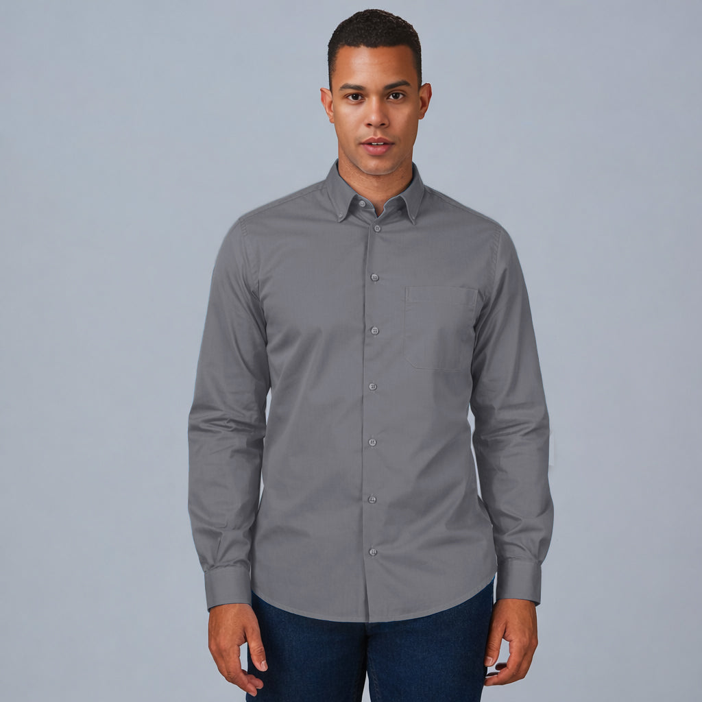 CAMISA HOMBRE 1 BOLSILLO M/LARGA - Gary's