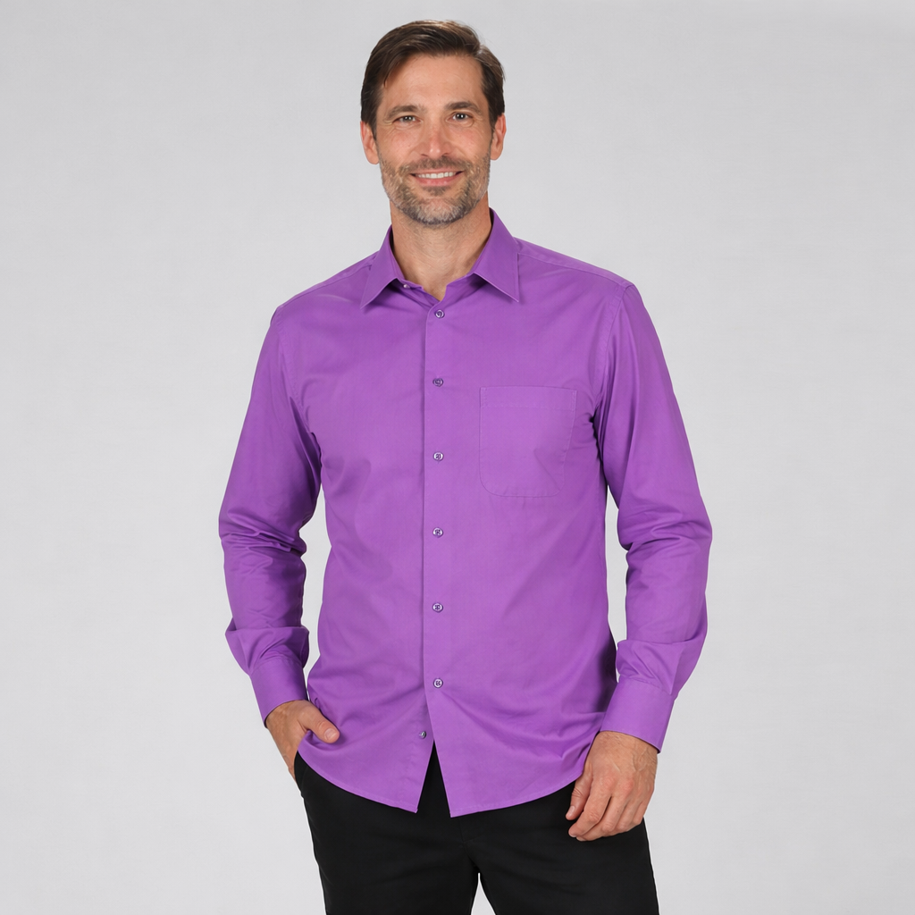 CAMISA HOMBRE 1 BOLSILLO M/LARGA - Gary's