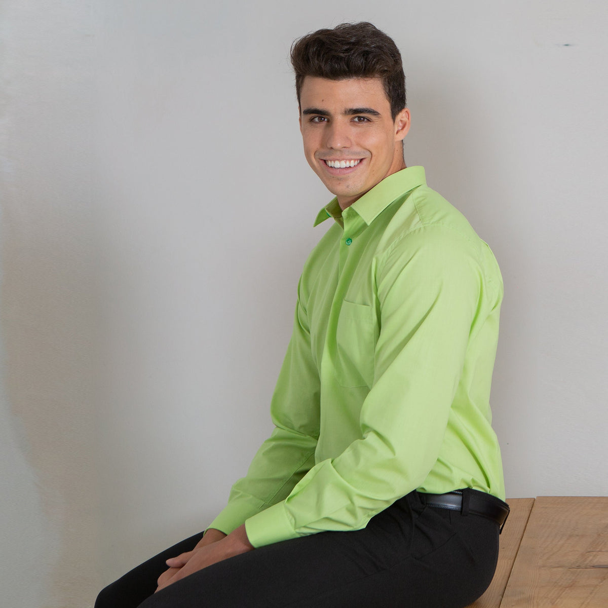 CAMISA HOMBRE 1 BOLSILLO M/LARGA - Gary's