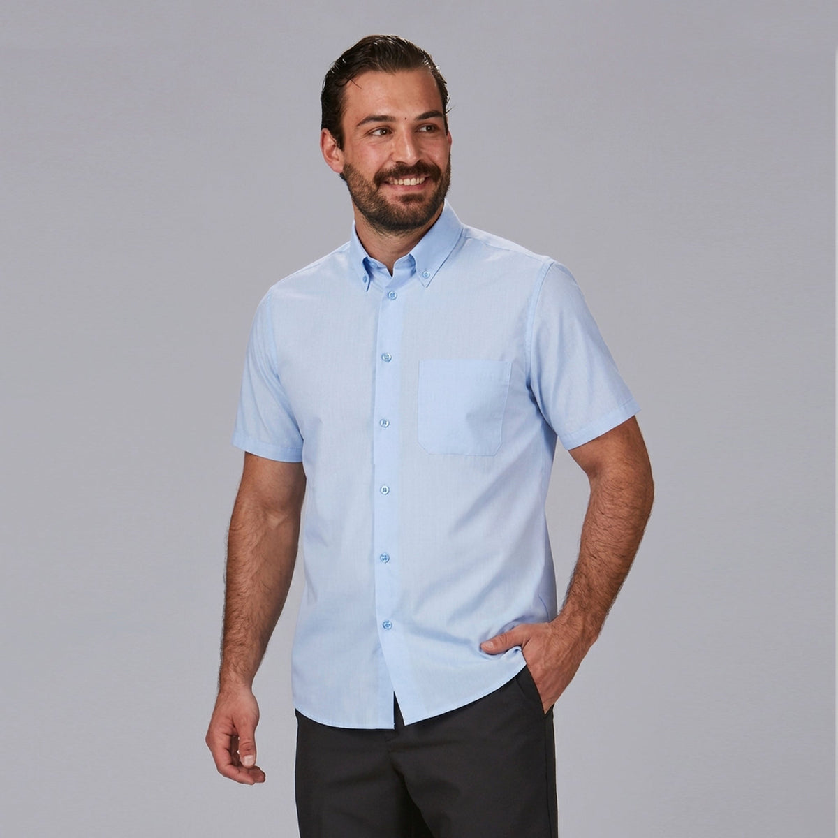 CAMISA HOMBRE 1 BOLSILLO M/CORTA - Gary's