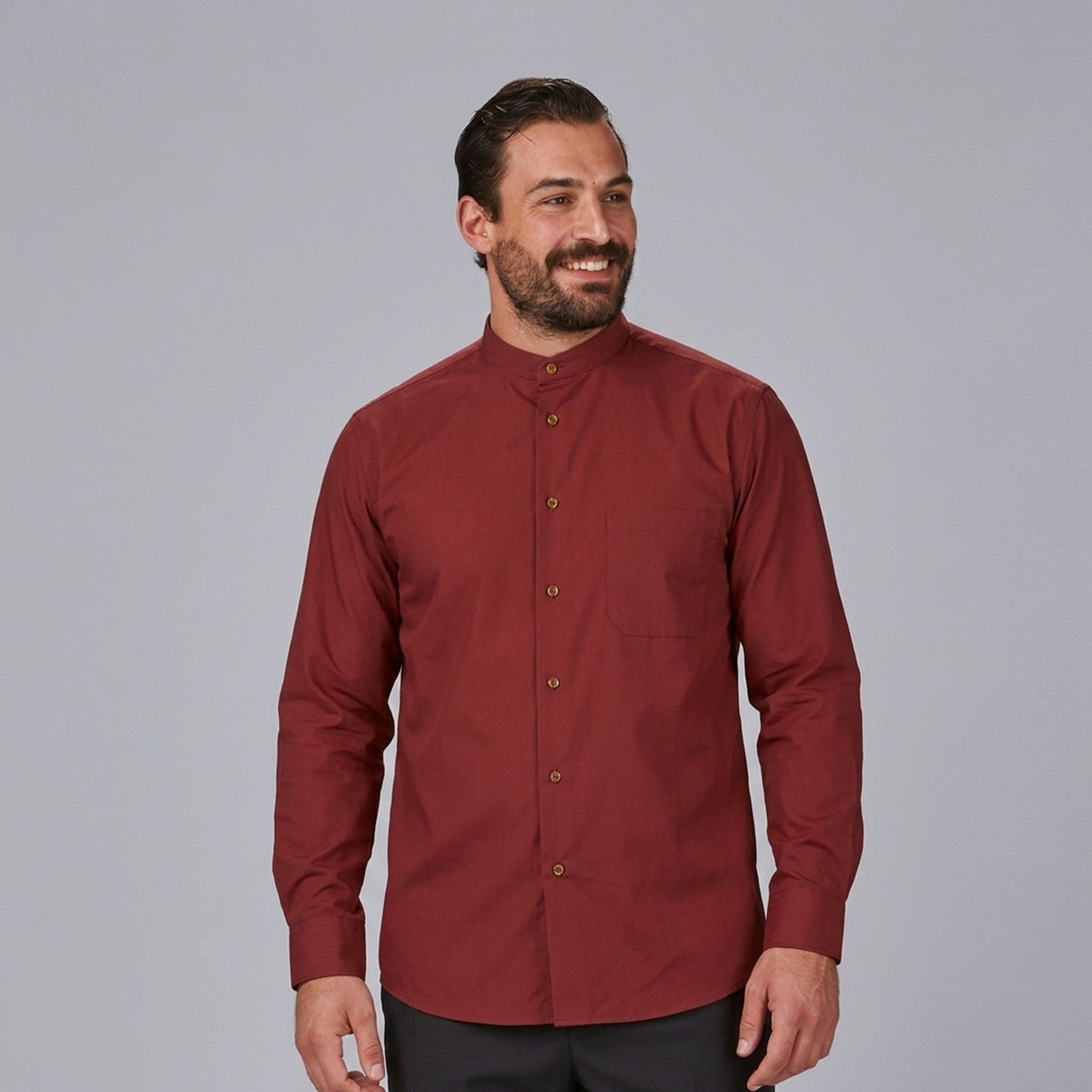 CAMISA HOMBRE CUELLO MAO M/LARGA - Gary's