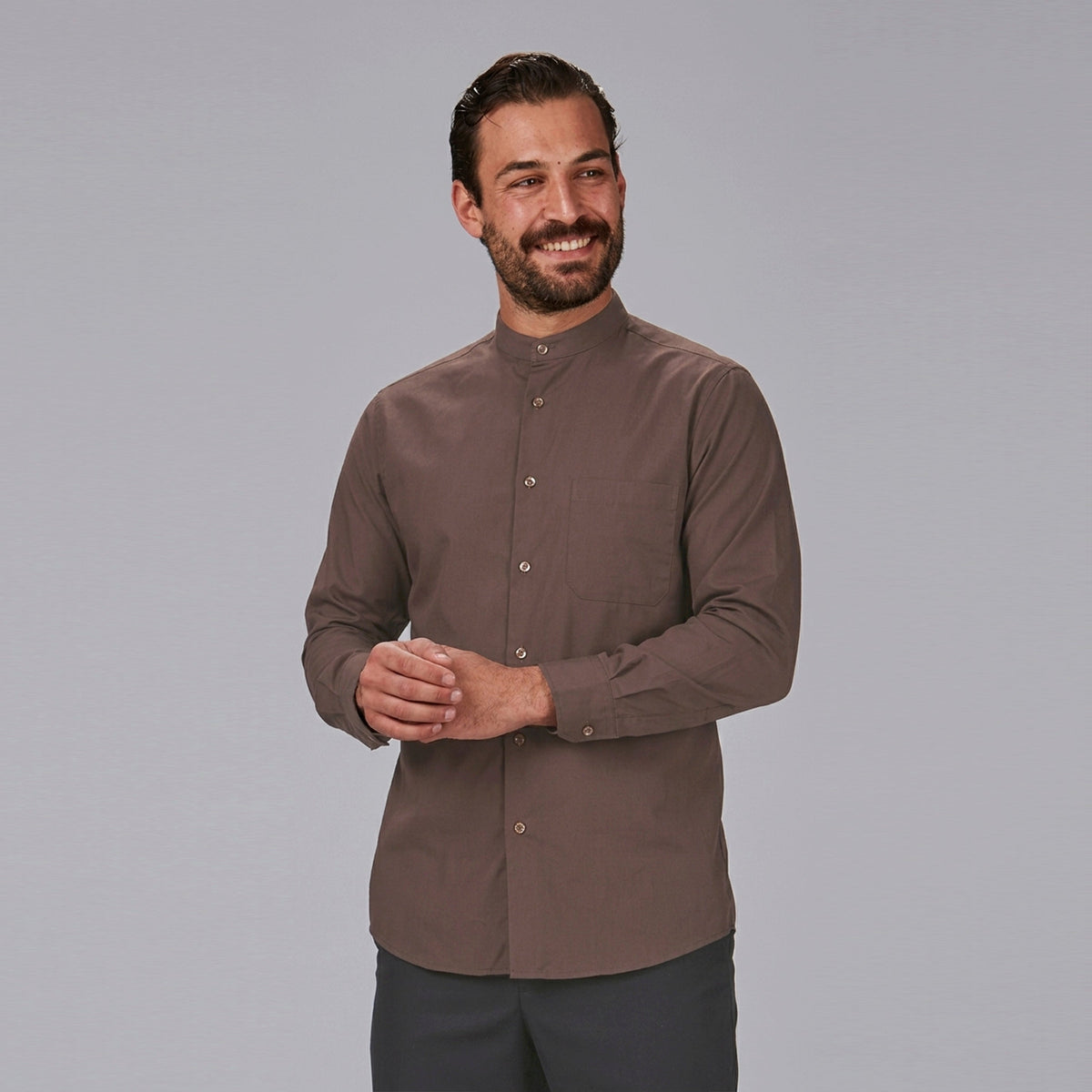 CAMISA HOMBRE CUELLO MAO M/LARGA - Gary's