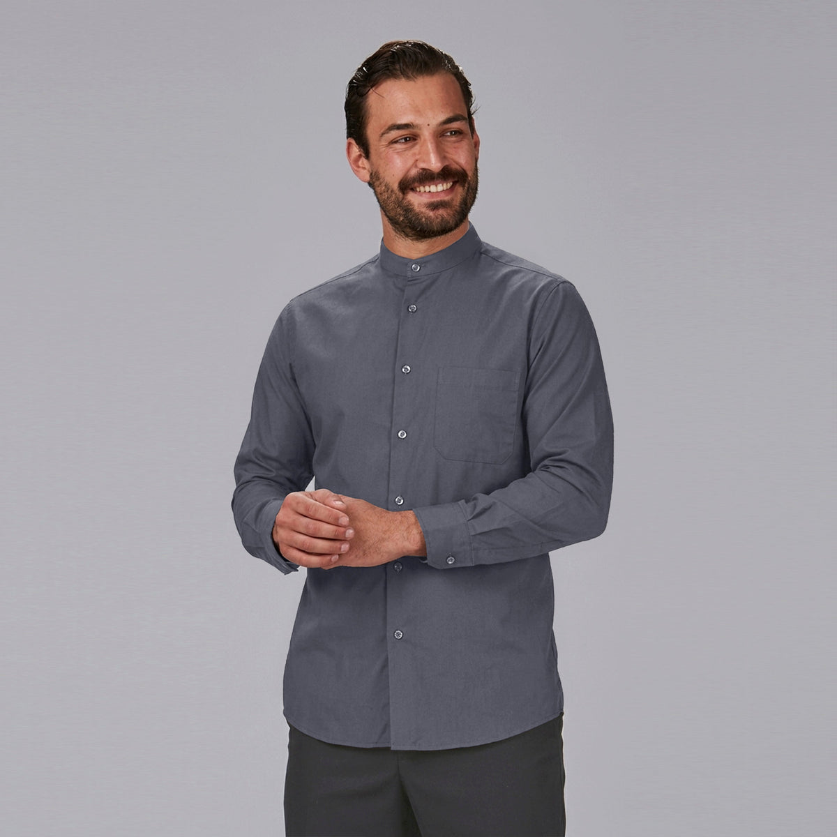 CAMISA HOMBRE CUELLO MAO M/LARGA - Gary's