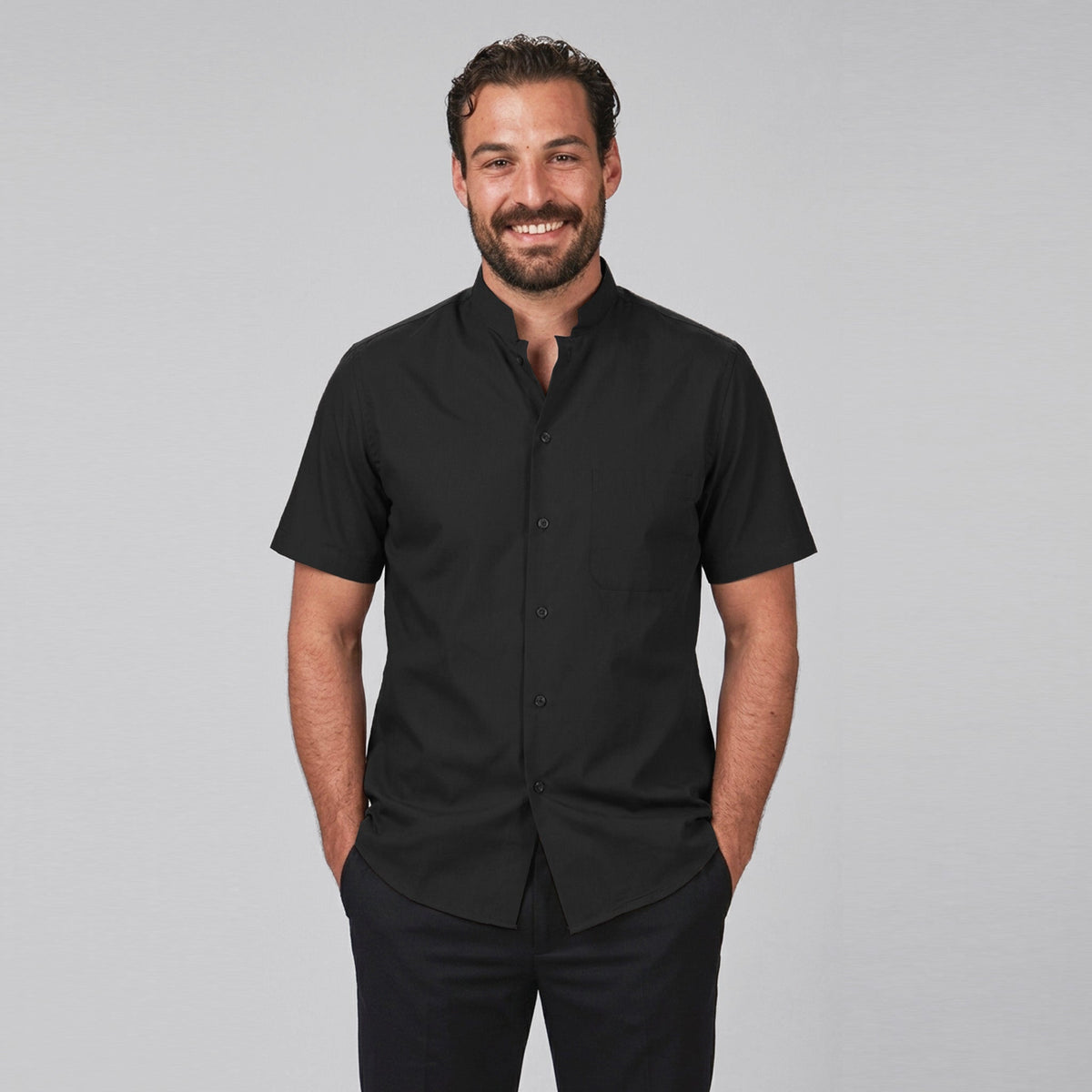 CAMISA HOMBRE CUELLO MAO M/CORTA - Gary's