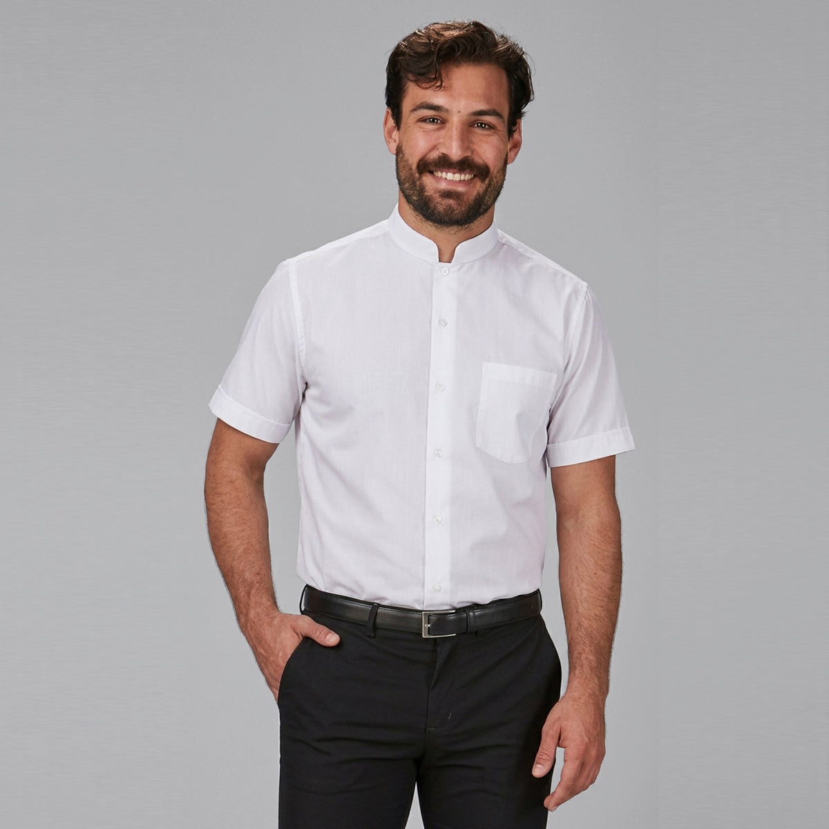 CAMISA HOMBRE CUELLO MAO M/CORTA - Gary's