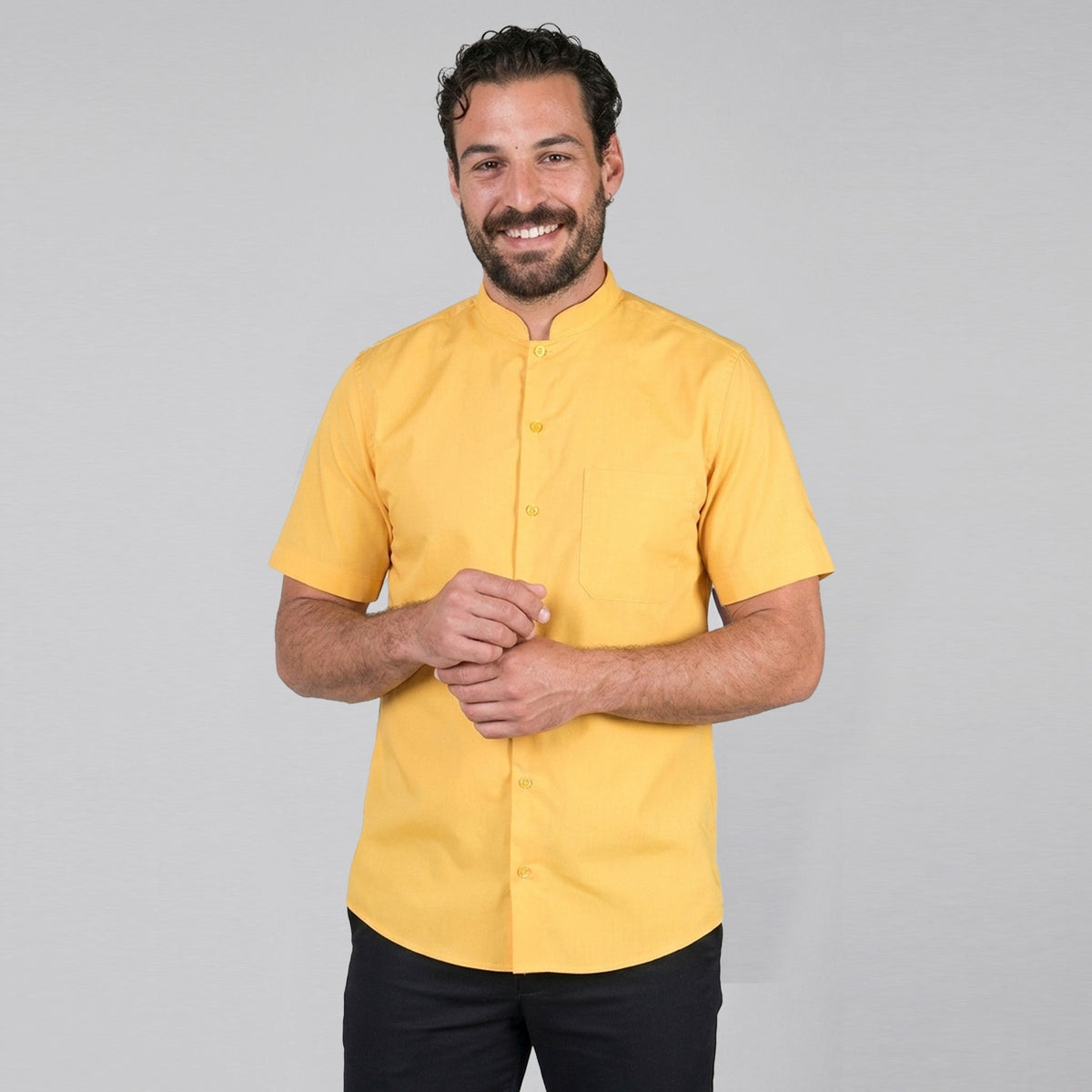 CAMISA HOMBRE CUELLO MAO M/CORTA - Gary's