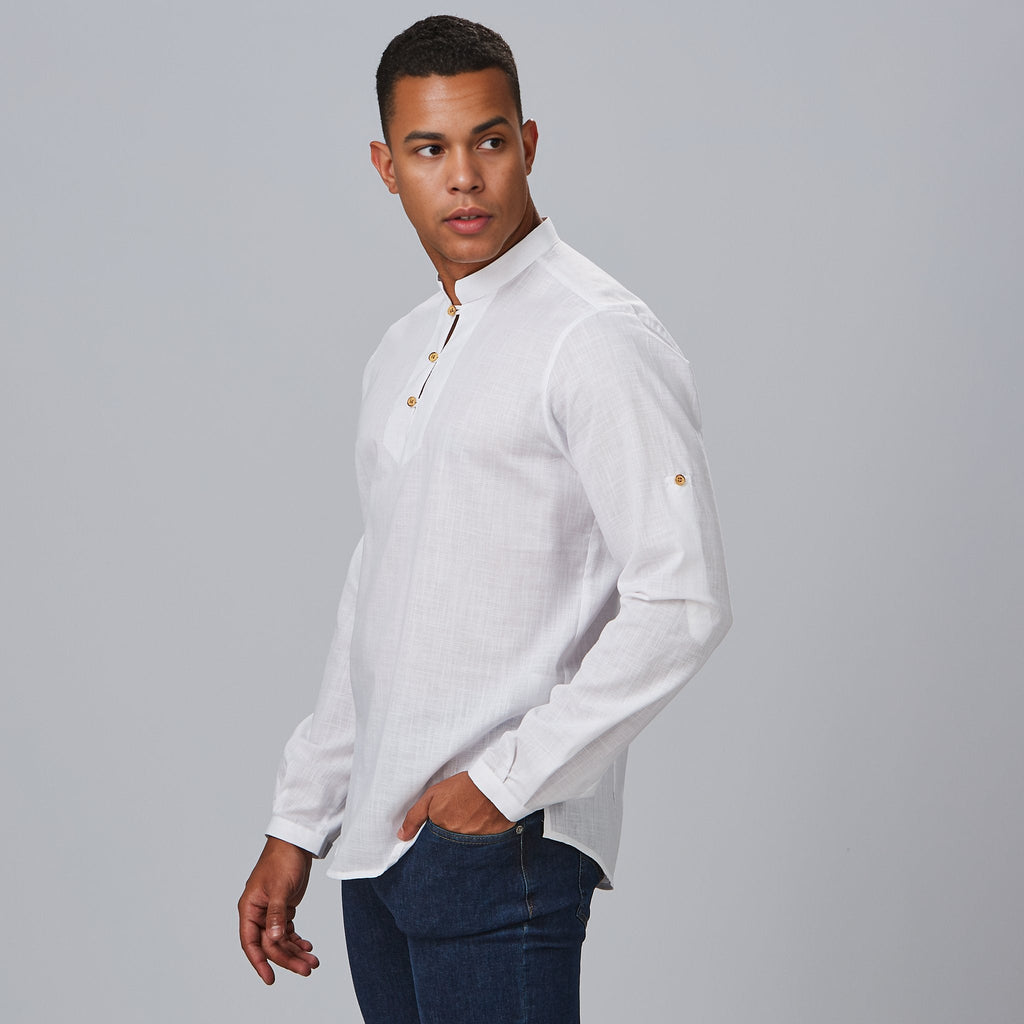 CAMISA HOMBRE DANTE SLIM FIT FALSO LINO - Gary's