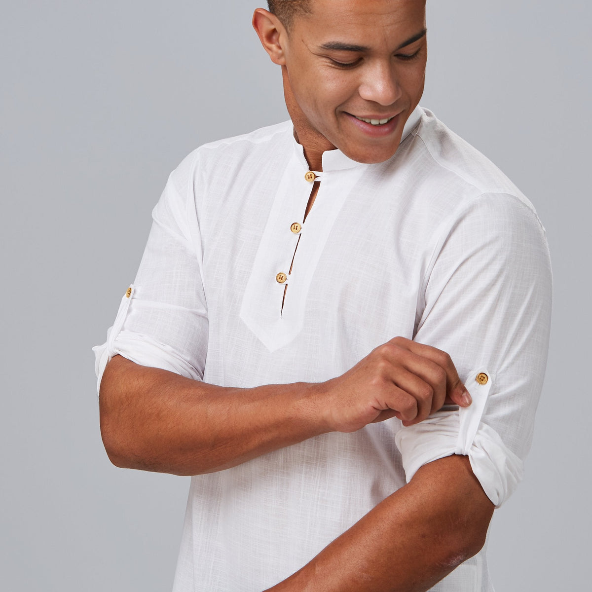 CAMISA HOMBRE DANTE SLIM FIT FALSO LINO - Gary's