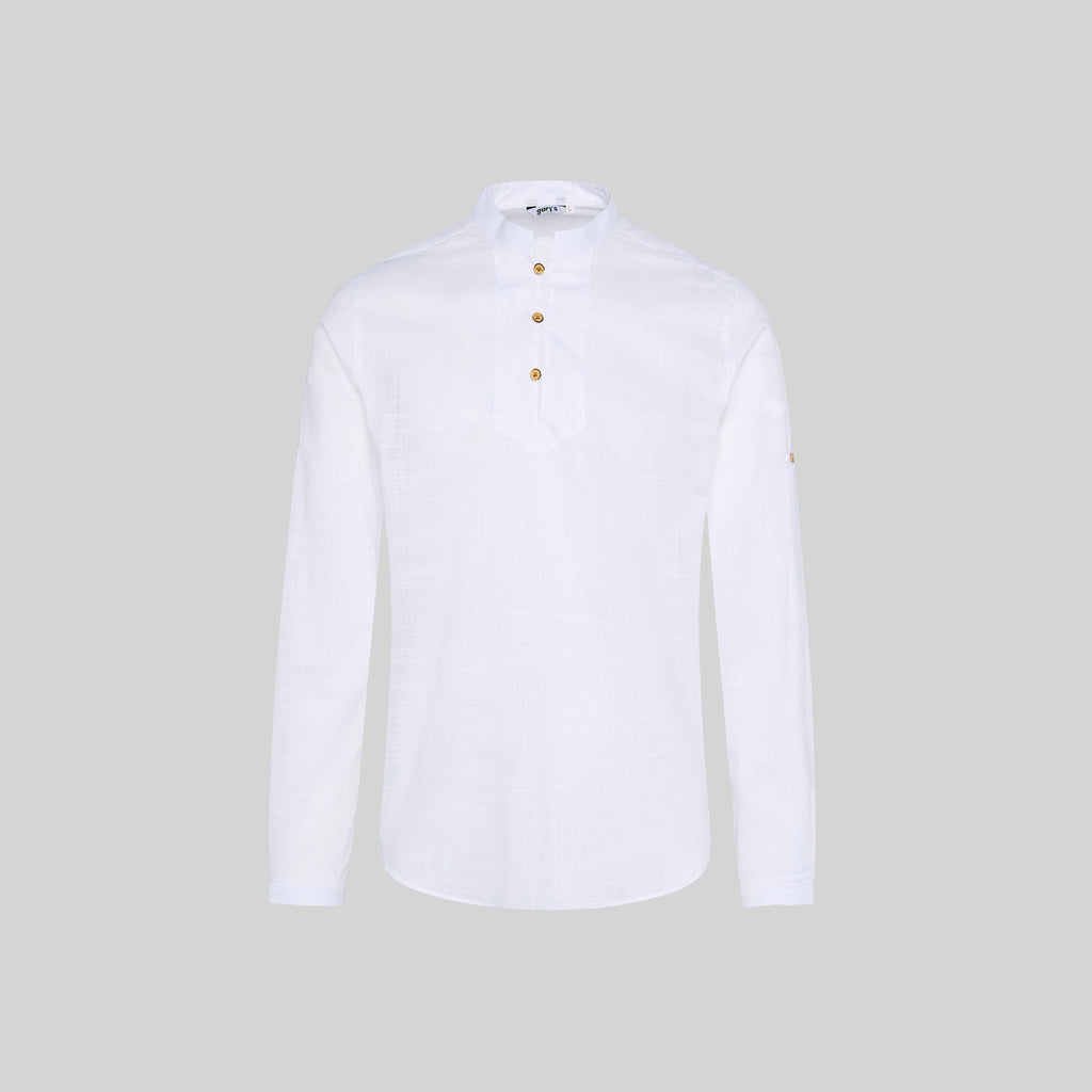 CAMISA HOMBRE DANTE SLIM FIT FALSO LINO - Gary's