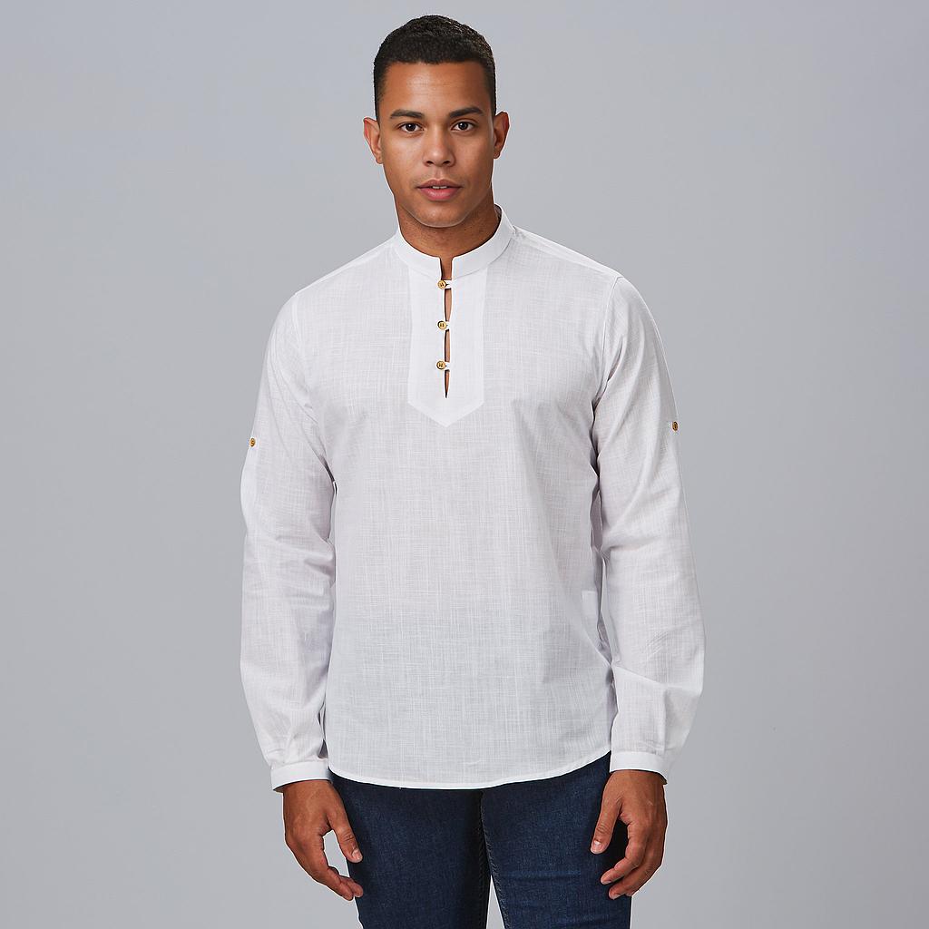 CAMISA HOMBRE DANTE SLIM FIT FALSO LINO - Gary's