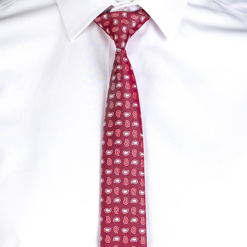 CORBATA CON NUDO DE PALA ESTRECHA JACQUARD - Gary's