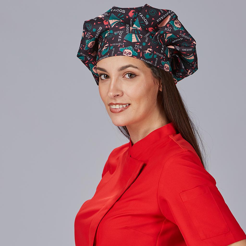 GORRO GRAN CHEF VELCRO ESTAMPADO - Gary's