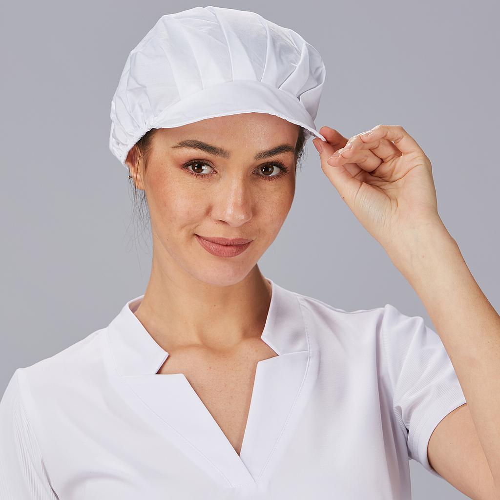 GORRA UNISEX POPELIN BLANCA (PAQ. 10 UNID) - Gary's