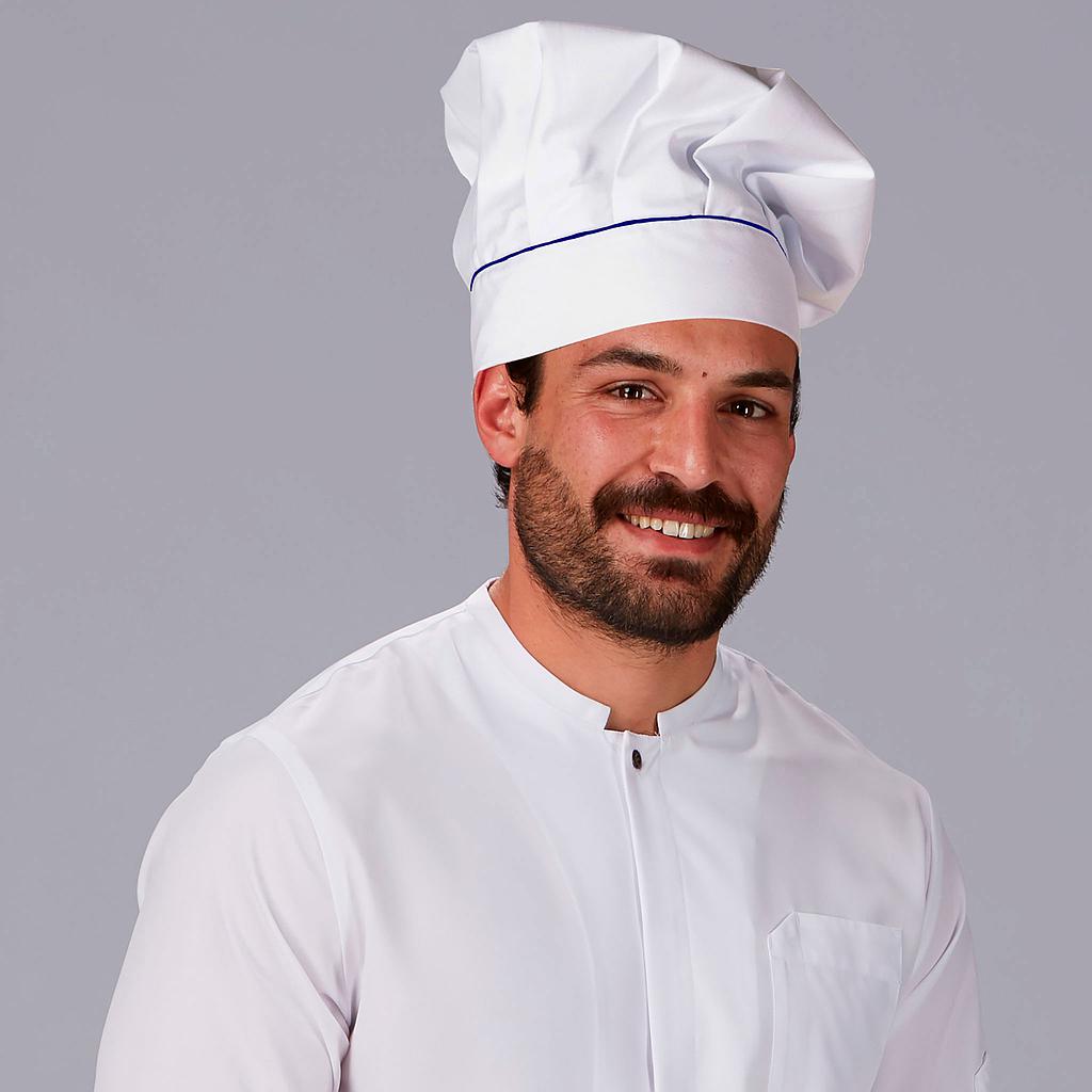 GORRO CHEF CON VELCRO BLANCO VIVO COLOR - Gary's