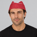 GORRO NEGRO O BURDEOS RIBETEADO (PAQ. 6 UNDS)